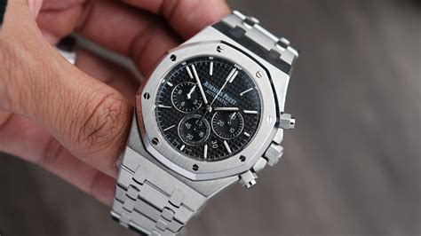 audemars piguet royal oak black dial replica